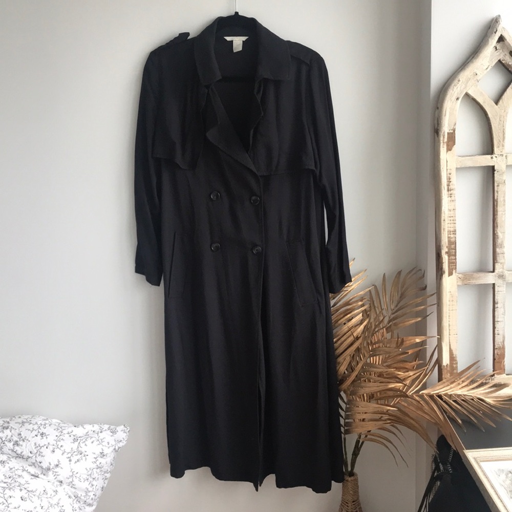 Double breasted trench coat